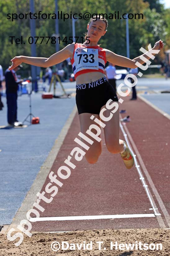 Womens long jump, 2025 North Eastern Track and Field Champs., Shildon, County Durham. Photo: David T. Hewitson/Sports for All Pics